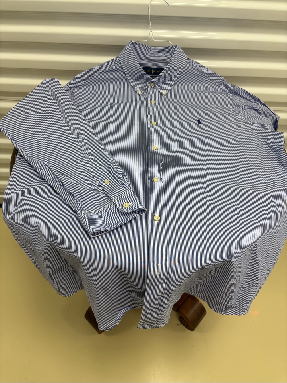Ralph Lauren Navy & White Pinstripe Button-Down Shirt